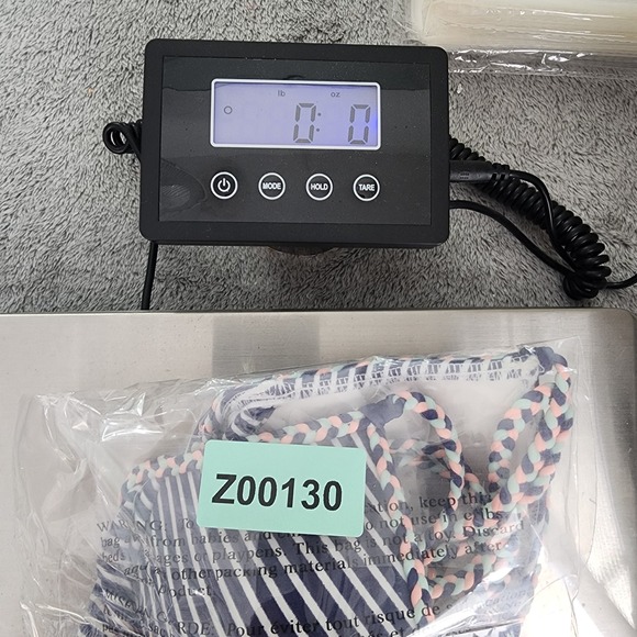 Victoria's Secret Bikini Top Womens 34B Blue White Pink The Fabulous Striped - Picture 8 of 8